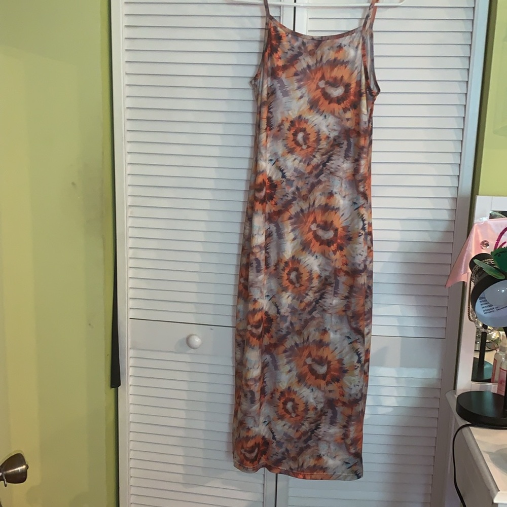 tie dye maxi bodycon dress nwt - Picture 6 of 10